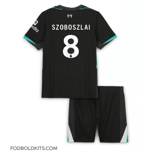 Liverpool Dominik Szoboszlai #8 Udebanesæt Børn 2024-25 Kortærmet (+ Korte bukser)